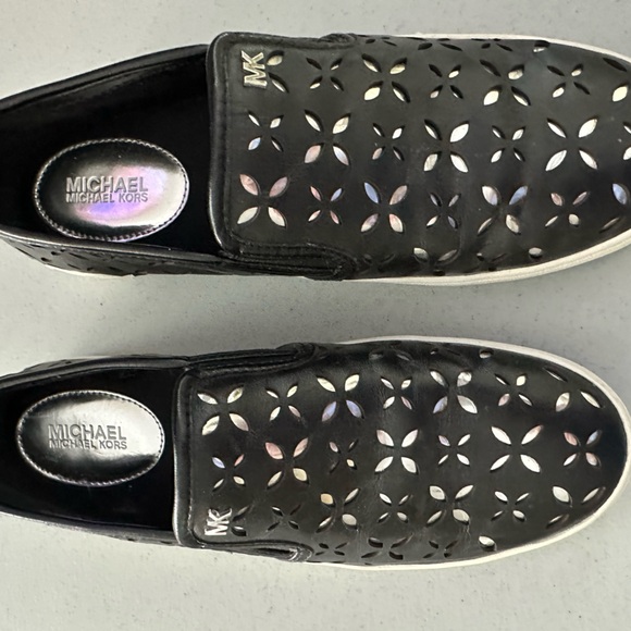 Women’s Size 7 Michael Kors black bling slip on - Picture 1 of 5
